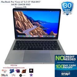 MacBook Pro "Core i5" 2.3 13" Mid-2017, 16GB, 256GB "H91156"