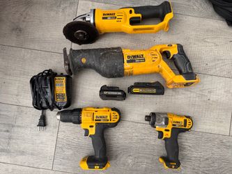 DEWALT 20V MAX Cordless Power Tool Combo Kit w/ TOUGHSYSTEM 2.0 Box – Complete Working Set