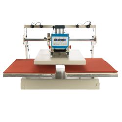 20 x 28 pneumatic up sliding dual platen heat press machine with infrared positioning