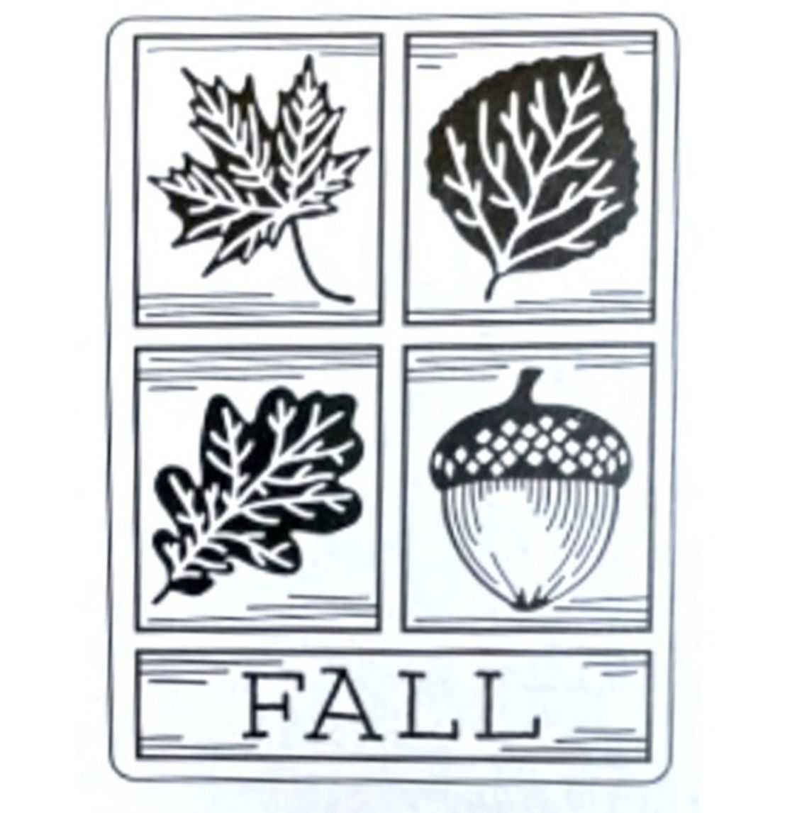 Darice Fall Square Embossing Folder