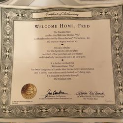 Franklin Mint 24 Karat Gold Rim