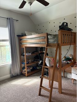 Loft twin bunk w desk