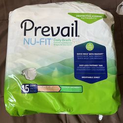 Prevail Nu fit Adult diapers