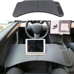new for Tesla Model Y 3 Food Tray Desk for Laptop Foldable Car Table for Eating Travel Multipurpose Tray for Driver Accessories  About this item  Spec