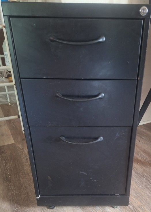 Small 3 Drawe Filing Cabinet