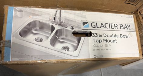 Glacier Bay 33”x22” sink