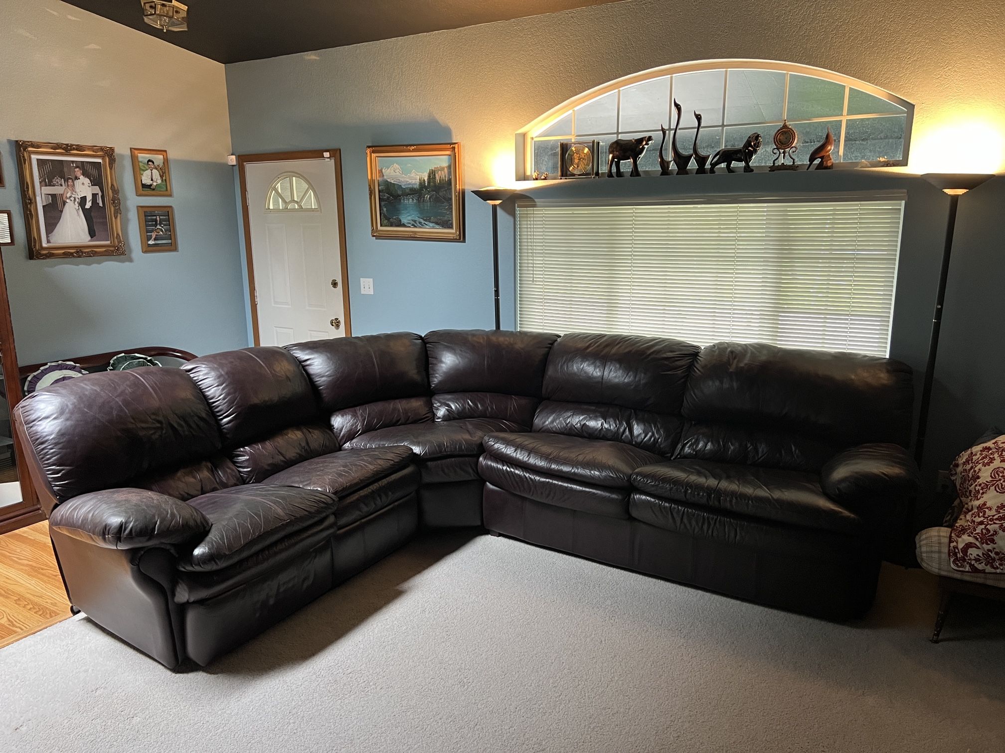 L Shaped Leather Couch