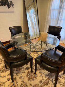 Dining Table 4 chairs and 4 bar chairs and more