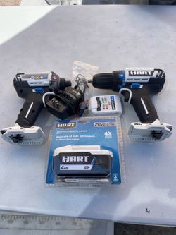HART 20-Volt Cordless Brushless Drill and Impact Combo