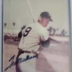 Ted Williams Authentic Autographed Collictible 