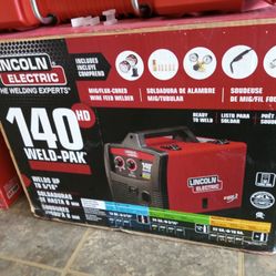 New Lincoln Welder Electric 140 Weld Pak