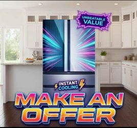 New GE Cafe 36Inch Freestanding 4Door French Door Smart Refrigerator CJE23DM5WS5