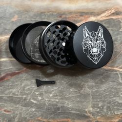 BRAND NEW IN BOX black geometric wolf grinder 