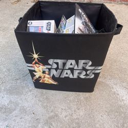 Star Wars Collecting Box With Funkos, VHS, Books , Toys And Frames 