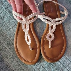 Women's White Sandals ...size 7.5