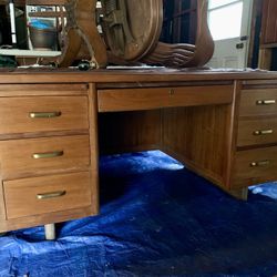 Mid Century Desk With Chair