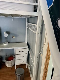 Bunk bed with desk