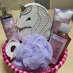Bath and Body Set & Unicorn Crossbody Bag 