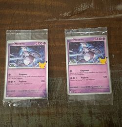 Lot of 2 sealed Mewtwo Pokémon Target Promo 30th Anniversary Cards