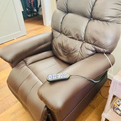 Electronic Leather Recliner