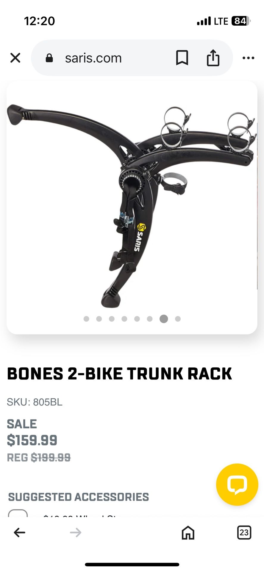 Saris bones Bike Rack (used But Excellent) 2 Bike Rack