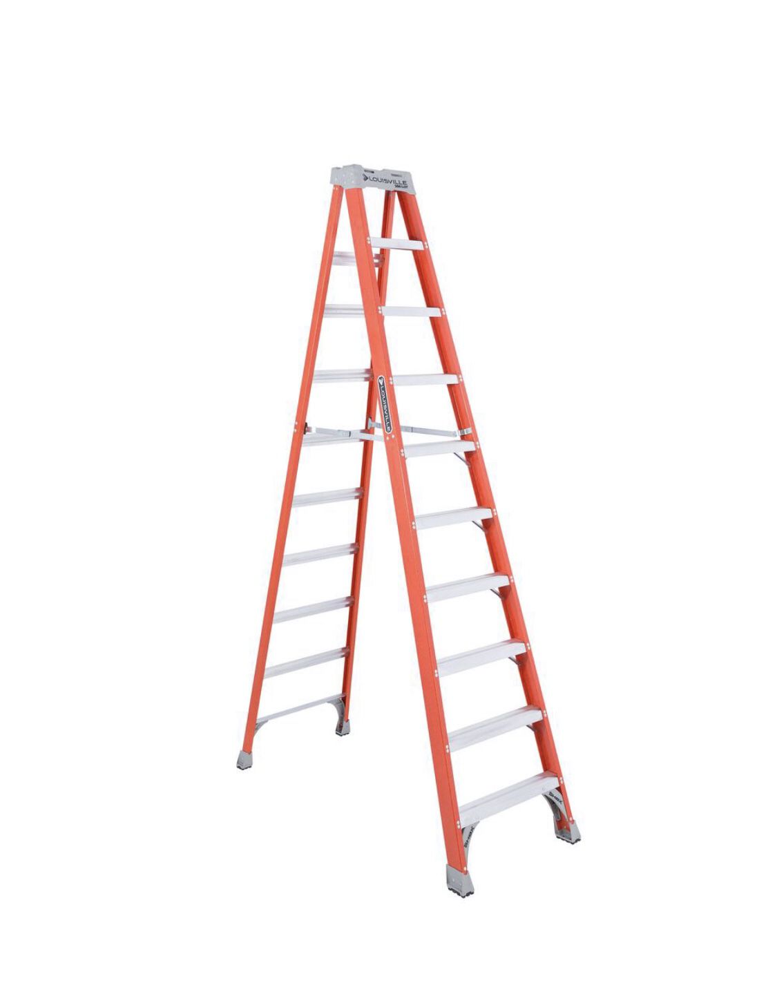 Louisville Ladder 10 ft. Fiberglass Step Ladder with 300 lbs. Load Capacity Type IA Duty Rating