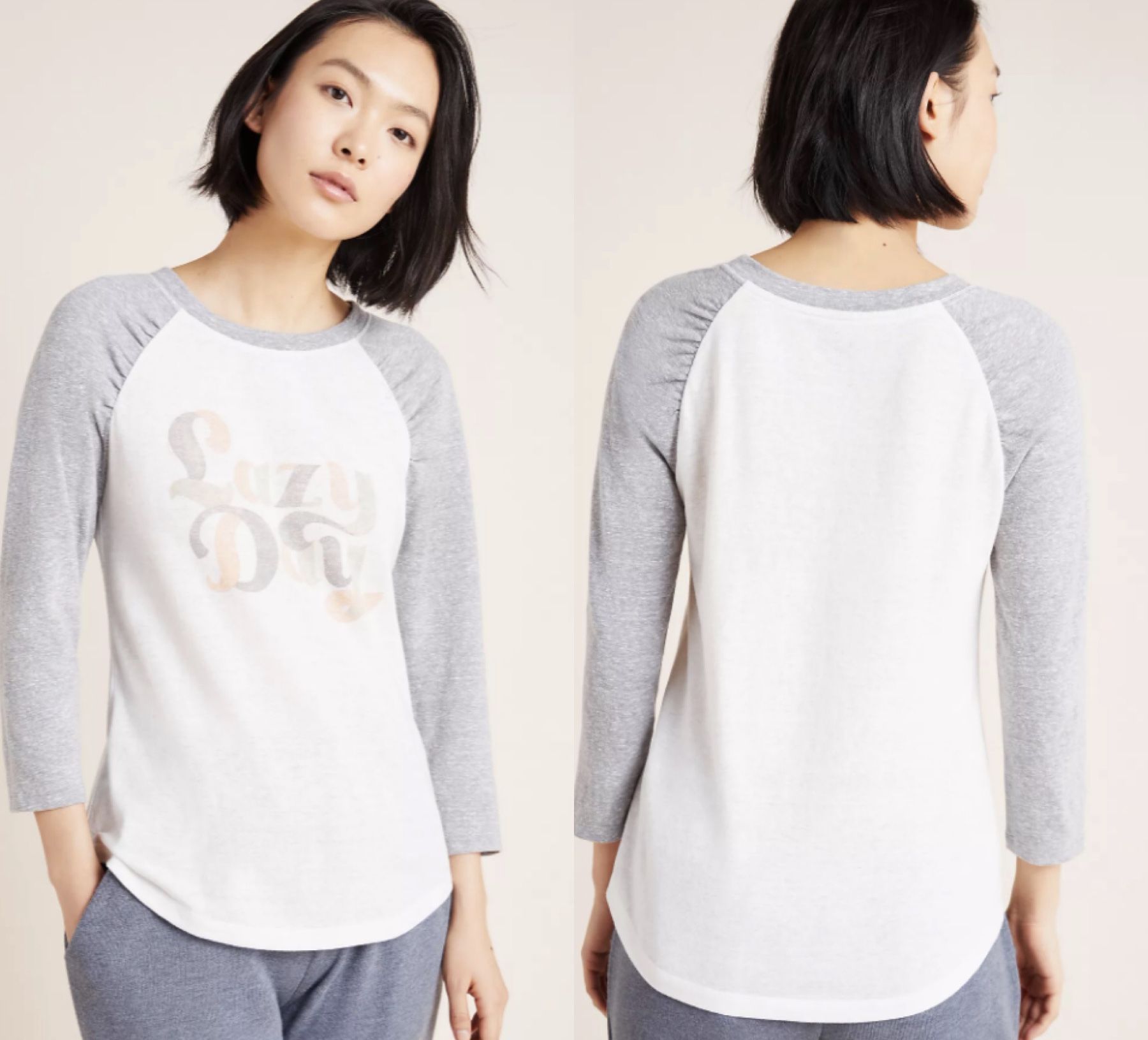 NWT $58 Anthropologie White Alice Loro Baseball Tee S