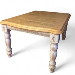 Wooden Vintage Barnstyle Family/Dining Room Table & Chairs