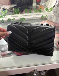 Ysl black quilted purse