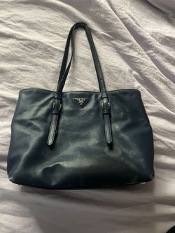 Authentic Prada Navy Blue Midsize Purse