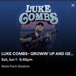 2 Luke Combs Tickets For 6/1