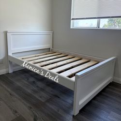 Full Solid Wood Bed Frame $300