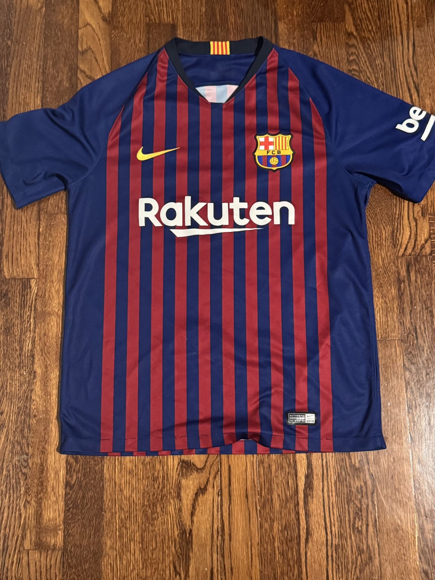 FC Barcelona 2018 - 2019 Home football shirt jersey Nike Mens M