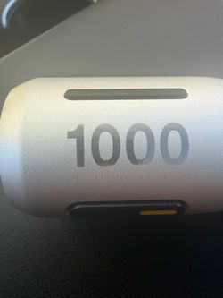 RIVIAN 1000 Lumens LED Flashlight Aluminum Silver Rechargeable IPX4 150m