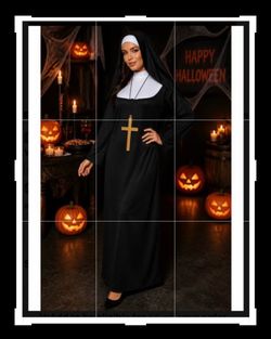 Women's Nun Halloween Costume 💯% BRAND NEW IN PACKAGING!   🙀