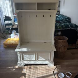 Entry Way Storage With Hangers