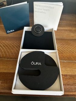 Good Condition Oura Ring Gen 3 Heritage Black Smart Health Tracker set