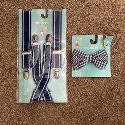 Boys Suspenders & Bow Tie