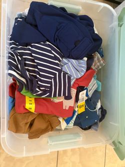 Baby boy clothes - tote full