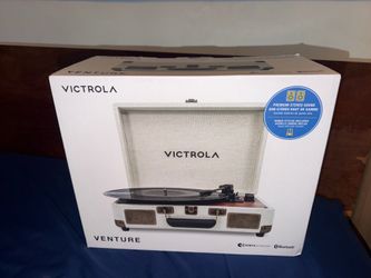 Victrola light blue/white suitcase record player