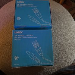 4K In Wall  Rated Bnc Video Power Extension Cable 60 Feet