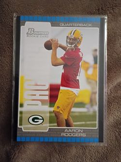 AAron Rogers Bowman Rookie Card