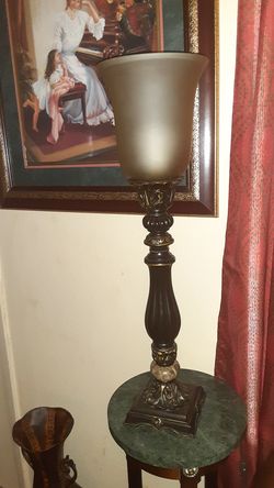 Tall Victorian lamp