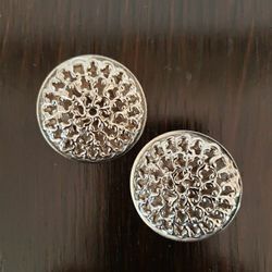 SILVER ETCHED EARRINGS