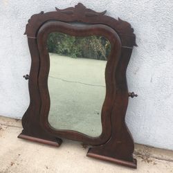 Vintage Solid Wood Dresser/Vanity Mirror