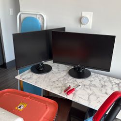 Two Dell Monitors 