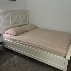 Pottery Barn Full Size Bed frame with mattress