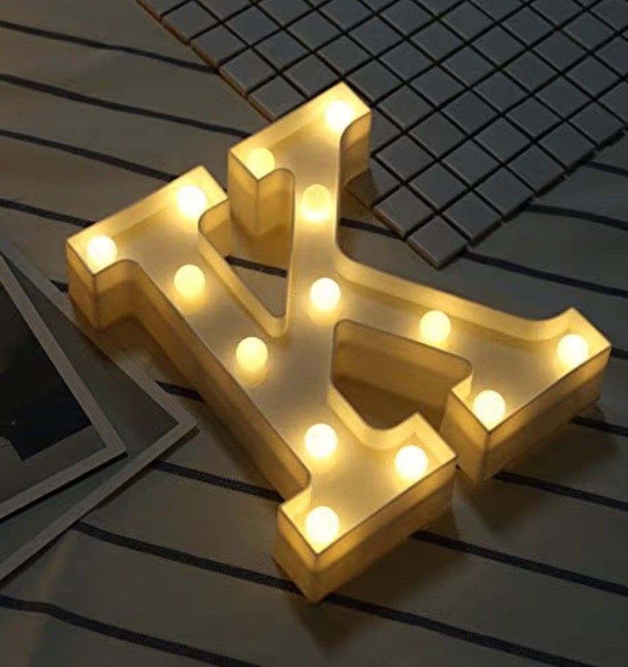 Illuminated Letter 'K' LED Marquee Light