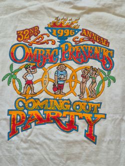 1996 OMBAC Coming Out Party t-shirt