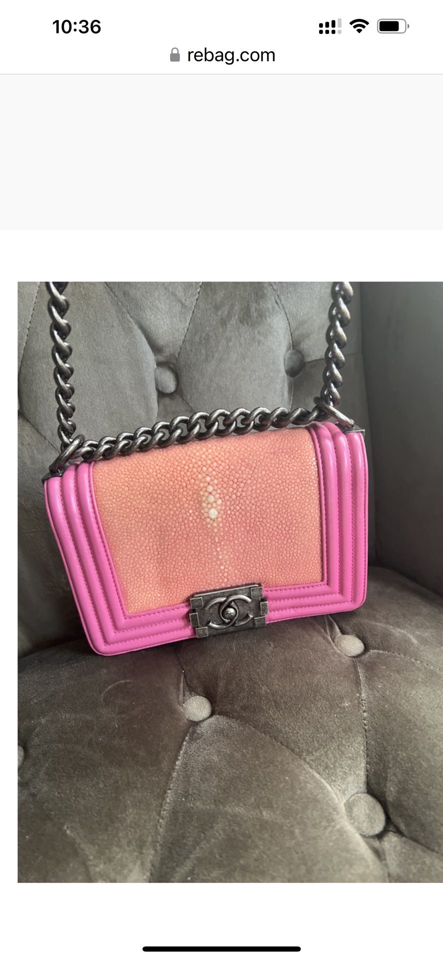 Pink/orange AUTHENTIC CHANEL BAG 